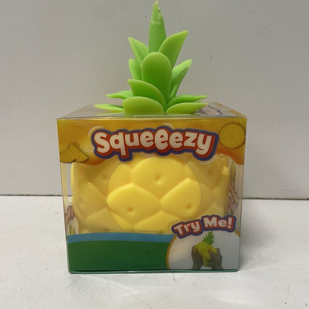 Sunny Days Jumbo Squeezy Fresh Market Pineapple Fruit Squishy Toy Stress Sensory